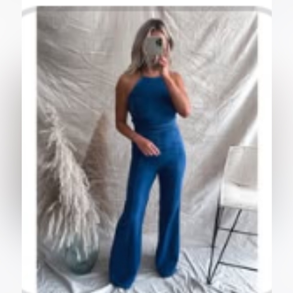 NWOT - Stylish Blue Denim Jumpsuit
